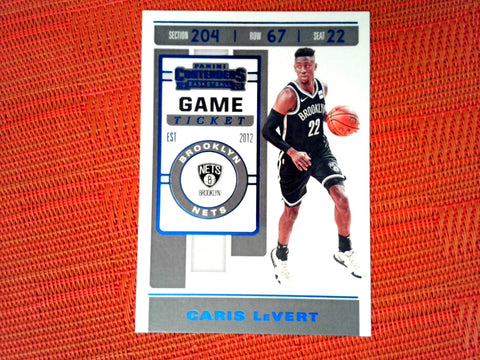 2019-20 Panini Contenders Tick. Caris LeVert Blue Foil #32/99 Basketball Card