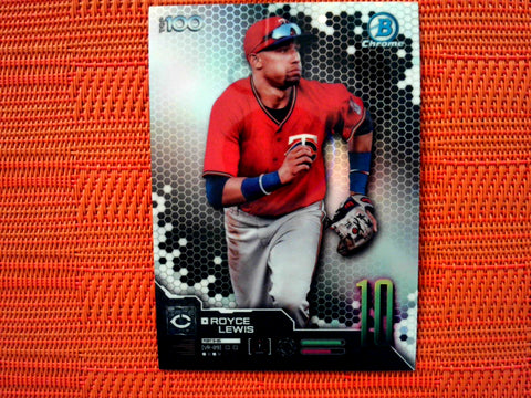 2019 Bowman #BTP-10 Royce Lewis - Minnesota Twins (Chrome Bowman Scouts' Top 100 Set)