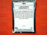 2019 Bowman #BTP-54 Luis Garcia - Washington Nationals (Chrome Bowman Scouts' Top 100 Set)