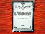 2019 Bowman #BTP-56 Jonathan Loaisiga - New York Yankees (Chrome Bowman Scouts' Top 100 Set)