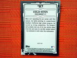 2019 Bowman #BTP-87 Cole Winn - Texas Rangers (Chrome Bowman Scouts' Top 100 Set)