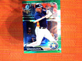 2019 Bowman Chrome Alex Bregman GREEN REFRACTOR Baseball Card #60