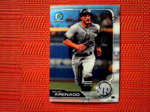 2019 Bowman Chrome #27 Nolan Arenado - Colorado Rockies (Chrome)