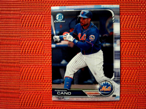 2019 Bowman Chrome #66 Robinson Cano - New York Mets (Chrome)