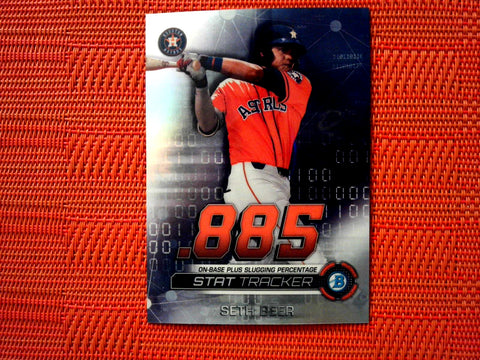 2019 Bowman Chrome #ST-SB Seth Beer - Houston Astros (Stat Tracker)