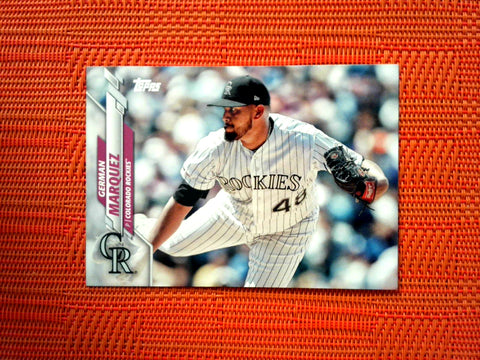 2020 Topps #126 German Marquez - Colorado Rockies