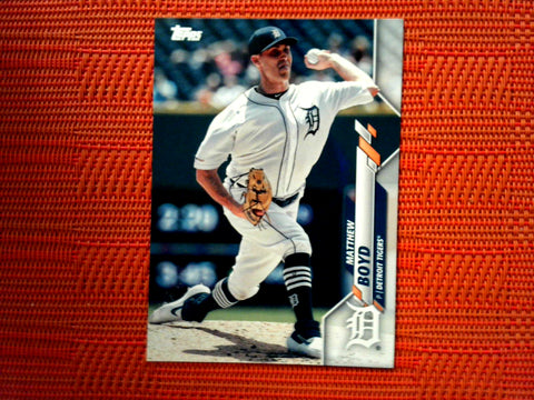 2020 Topps #165 Matthew Boyd - Detroit Tigers