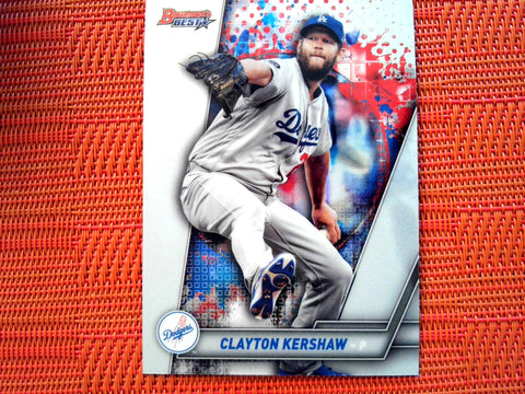 2019 Bowman Best #14 Clayton Kershaw - Los Angeles Dodgers