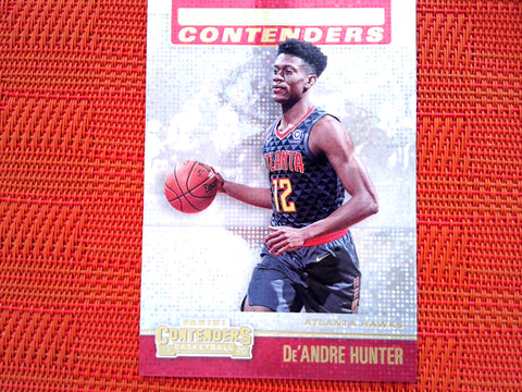 2019-20  Panini Contenders NBA #4 De'Andre Hunter - Atlanta Hawks (Rookie of the Year Contenders Set)