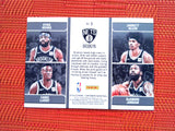 2019-20  Panini Contenders NBA # 3 Jarrett Allen/Caris LeVert/DeAndre Jordan/Kyrie Irving - Brooklyn Nets(Team Quads Set)