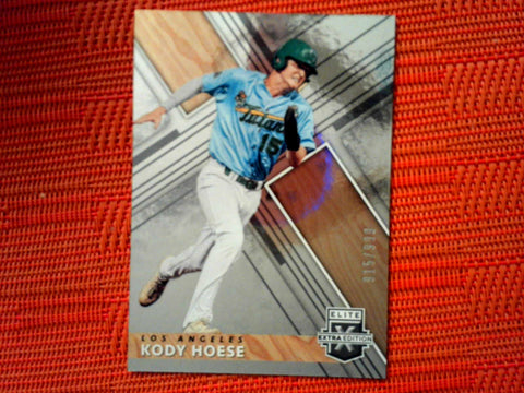 2019 Panini Elite Extra Edition Kody Hoese Baseball Card #25 915/999