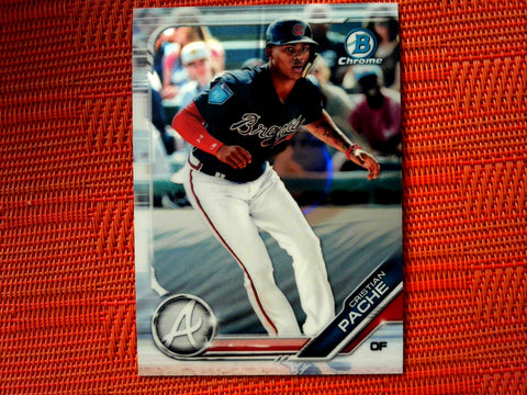 2019 Bowman BCP-62 Cristian Pache - Atlanta Braves (Chrome)