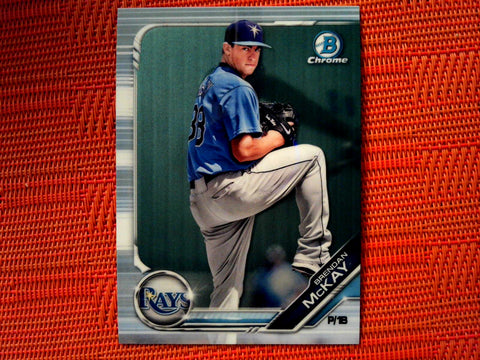 2019 Bowman BCP-105 Brendan McKay- Tampa Bay Rays (Chrome)