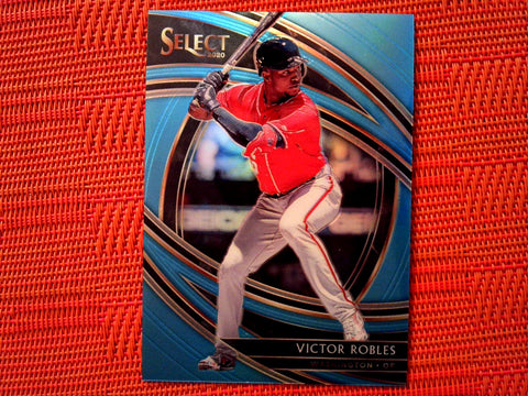 2020 Panini Select Baseball  #172 Victor Robles - Washington Nationals- Preimer Carolina Blue 32/35