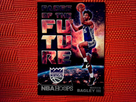 2018-19 Panini Hoops Basketball #2 Marvin Bagley III - Sacramento Kings- Hoops Faces of the Future Basketball