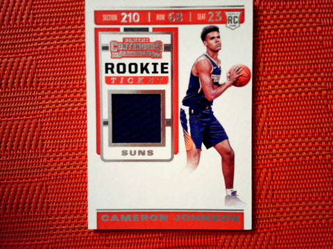 2019-20 Contenders Basketball #RTS-CJN Cameron Johnson - Phoenix Suns- Rookie Tick. Jersey