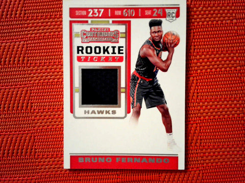 2019-20 Contenders Basketball #RTS-BFN Bruno Fernando - Atlanta Hawks- Rookie Tick. Jersey