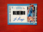 2019-20 Panini Contenders Draft Picks #107 Luke Maye - University of North Carolina, Milwaukee Bucks- Auto