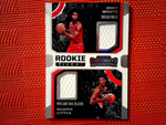 2019-20 Contenders Basketball #RDW-CN Coby White/Nassir Little - Chicago Bulls,Portland Trail Blazers-  Dual Tick. Swatches