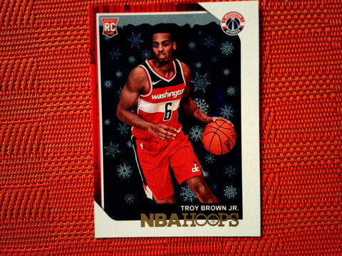 2018-19 Panini Hoops Basketball #264 Troy Brown Jr. - Washington Wizards- Winter