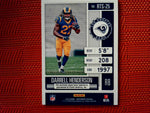 2019 Panini Contenders NFL #RTS-25 Darrell Henderson - Los Angeles Rams- Rookie Tick. Jersey