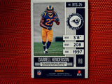 2019 Panini Contenders NFL #RTS-25 Darrell Henderson - Los Angeles Rams- Rookie Tick. Jersey