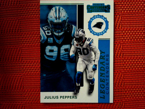 2019 Panini Contenders NFL #LC-JP Julius Peppers - Carolina Panthers- Green Legendary Contenders