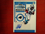 2019 Panini Contenders NFL #164 Elijah Holyfield - Carolina Panthers- Rookie Tick. Autograph