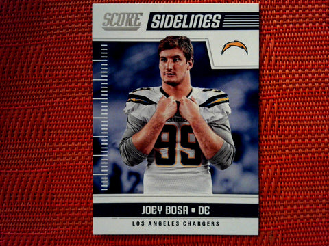 2018 Panini Score Football #20 Joey Bosa - Los Angeles Chargers- Sidelines