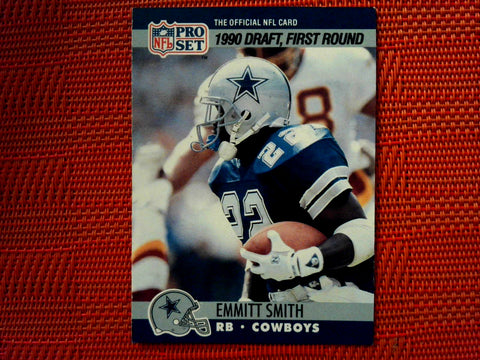 1990  Pro Set Football #685 Emmitt Smtih - Dallas Cowboys- Rookie