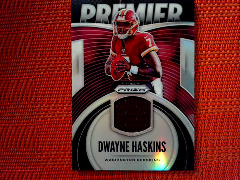 2019 Panini Prizm Football #PJ-DHA Dwayne Haskins - Washington Redskins- Premier Jersey