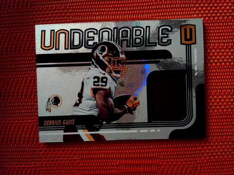 2019 Panini Unparalleled Football #UN-DG Derrius Guice - Washington Redskins- Undeniable Jersey