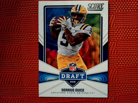 2018 Panini Score Football #21 Derrius Guice - Louisiana State University, Washington Redskins-NFL Draft Base