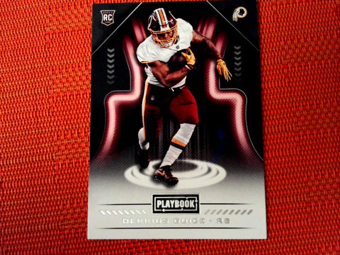 2018 Panini Playbook Football #140 Derrius Guice - Washington Redskins- Base