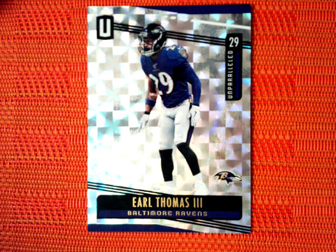 2019 Panini Unparalleled Football #42 Earl Thomas III - Baltimore Ravens- Hyper 25/25 Ebay 1/1