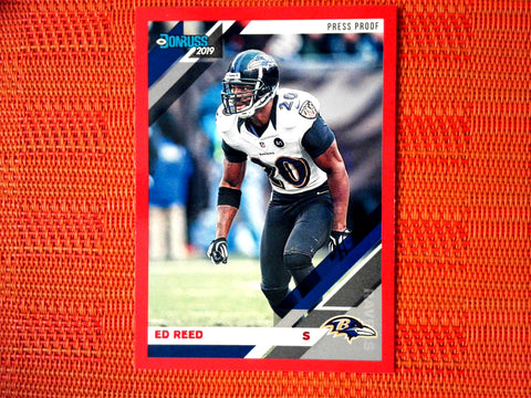 2019 DonRuss Football #32 Ed Reed - Baltimore Ravens- Press Proof