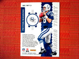 2019 Panini Contenders NFL #WT-3 Peyton Manning - Indianapolis Colts- Green Winning Tick. Football