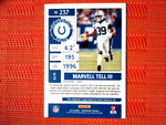 2019 Panini Contenders NFL #237 Marvell Tell III - Indianapolis Colts- Rookie Tick. Autograph Football
