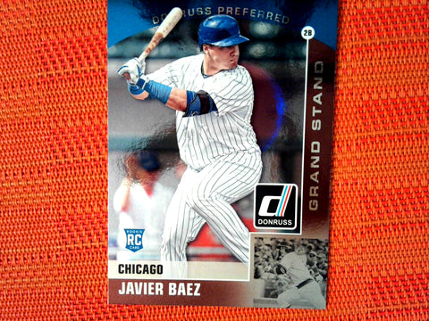 2015 DonRuss Baseball #6 Javier Baez - Chicago Cubs- Preferred Grand Stand