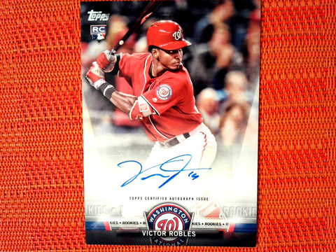 2018 Topps #SA-VR Victor Robles - Washington Nationals- Autographed