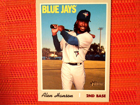 2019 Topps Heritage HIgh Number #716 Alen Hanson - Toronto Blue Jays