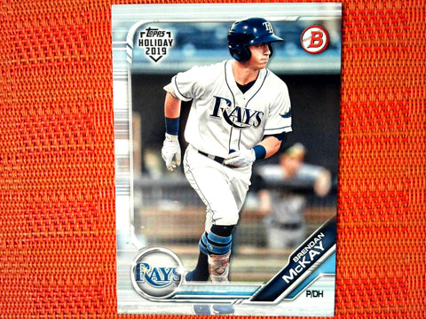 2019 Bowman Topps Holiday #TH-BM Brendan McKay - Tampa Bay Rays