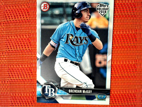 2018 Bowman Topps Holiday #TH-BMC Brendan McKay - Tampa Bay Rays