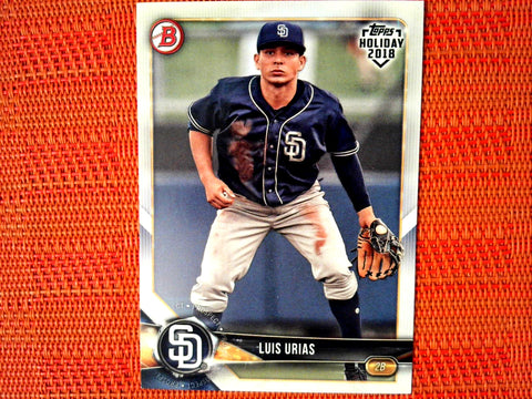 2018 Bowman Topps Holiday #TH-LU Luis Urias - San Diego Padres