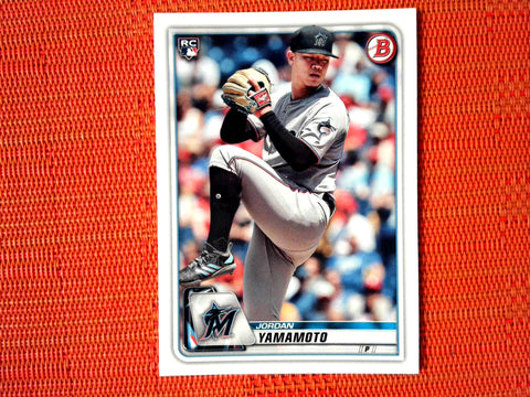 2020 Bowman #6 Jordan Yamamoto - Miami Marlins RC (Base)