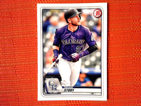 2020 Bowman #82 Trevor Story - Colorado Rockies (Base)