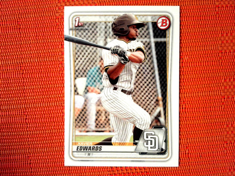 2020 Bowman #BP-10 Xavier Edwards - San Diego Padres (Base)