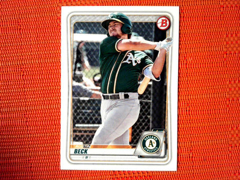 2020 Bowman #BP-16 Austin Beck - Oakland Athletics (Base)