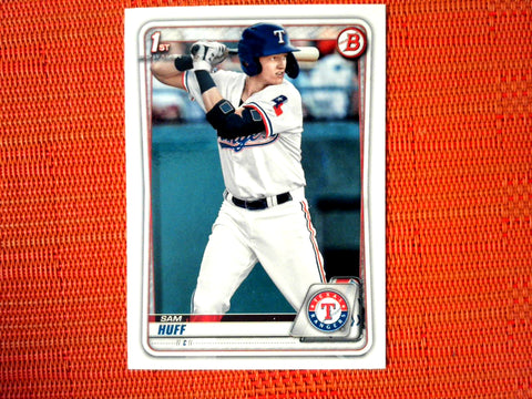 2020 Bowman #BP-33 Sam Huff - Texas Rangers (Base)