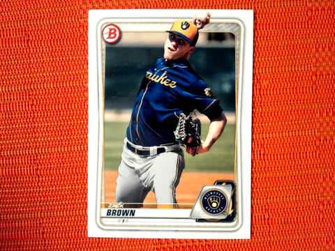 2020 Bowman #BP-34 Zack Brown - Milwaukee Brewers (Base)